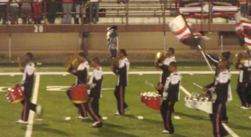 The Southern High School marching band.
